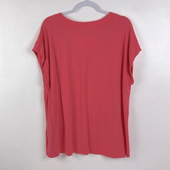 Soma Coral V-Neck Short Sleeve Tee - Picture 2 of 5